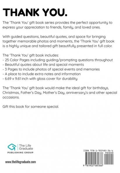 Thank You For Being A Great Sister: My Gift Of Appreciation: Full Color Gift Book Prompted Questions 6.61 x 9.61 inch