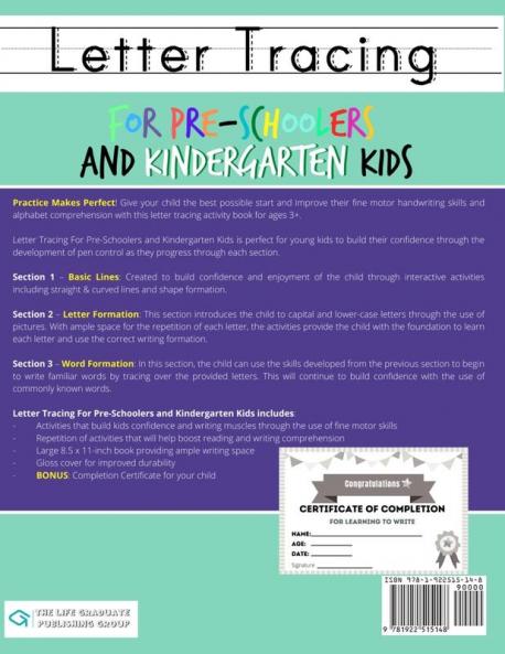Letter Tracing For Pre-Schoolers and Kindergarten Kids