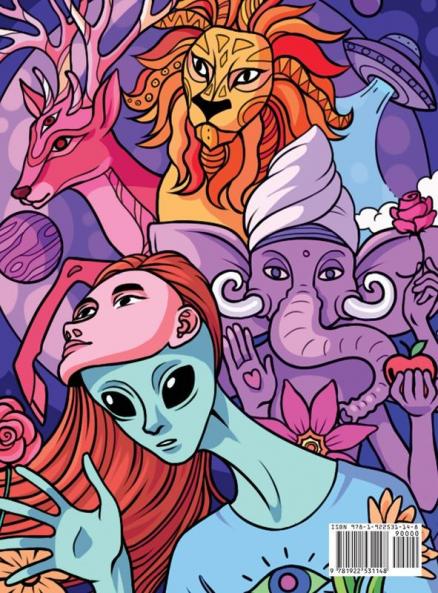 Psychedelic Therapy - A Trippy Stress Relieving Coloring Book For Adults