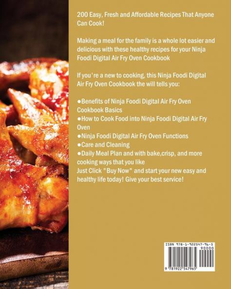 Ninja Foodi Digital Air Fry Oven Cookbook 2021