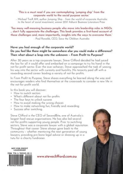 From Profit to Purpose: How to switch from your corporate career to the not-for-profit sector in four easy steps