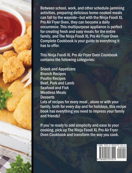 Ninja Foodi XL Pro Air Fryer Oven Cookbook: Delicious & Easy Air Fryer Oven Recipes For Fast & Healthy Meals