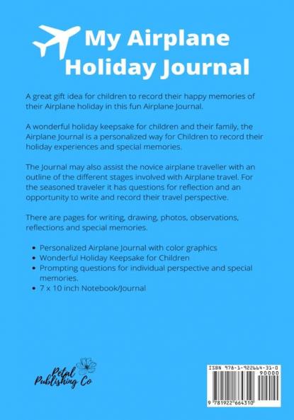 My Airplane Holiday Journal