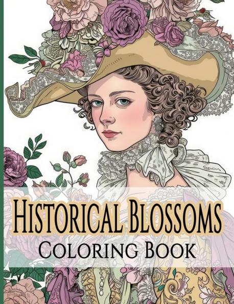Historical Blossoms Coloring Book