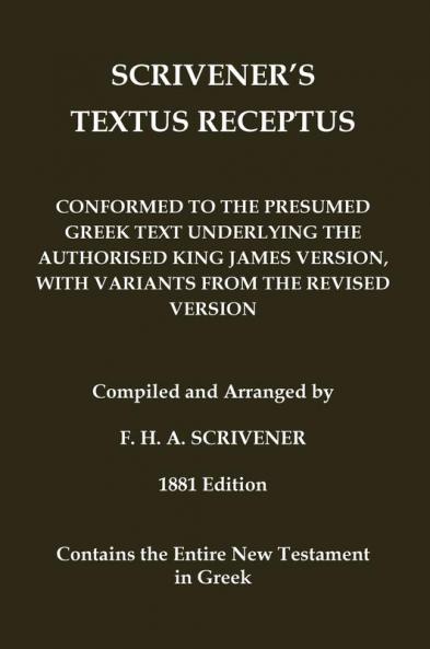 Scrivener's Textus Receptus of 1881
