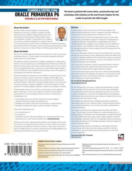 Planning and Control Using Oracle Primavera P6 Versions 8 to 20 PPM Professional
