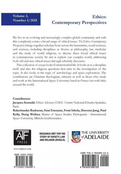 Space and Human Culture (Ethics: Contemporary Perspectives)