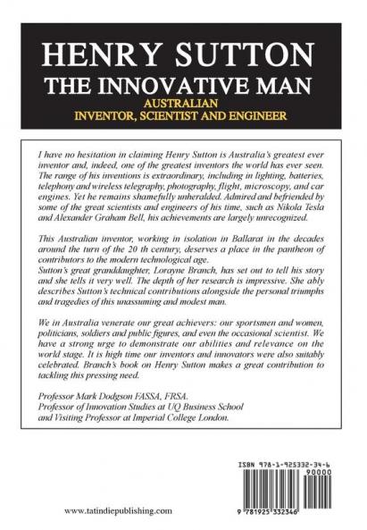 Henry Sutton: The Innovative Man: Australian Inventor Scientist and Engineer