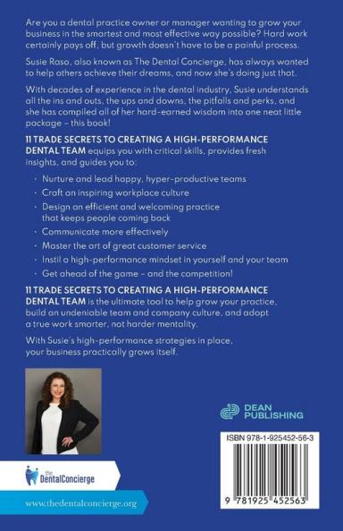 11 Trade Secrets to Creating a High-Performance Dental Team