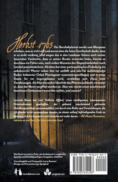 Tödliche Affäre: Ein Historischer Kriminalroman aus der Georgianischen Zeit: 2 (Alec Halsey Krimis)