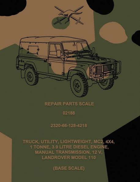 Repair Parts Scale Truck Utility Lightweight MC2 4x4 Land Rover Model 110 (Base Scale)
