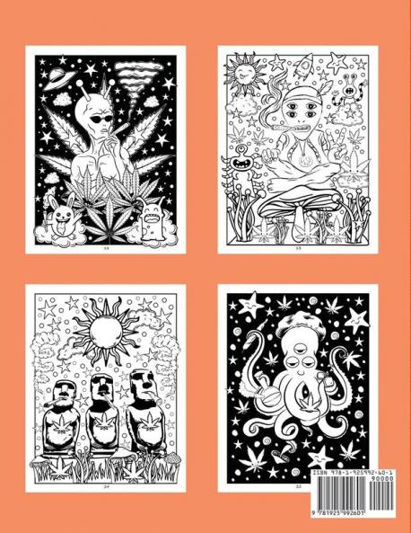 A Psychedelic Coloring Book For Adults - Relaxing And Stress Relieving Art For Stoners