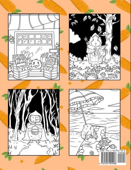 Guinea Pig Coloring Book - The Relaxing And Stress Relieving Art Book For Mindfulness