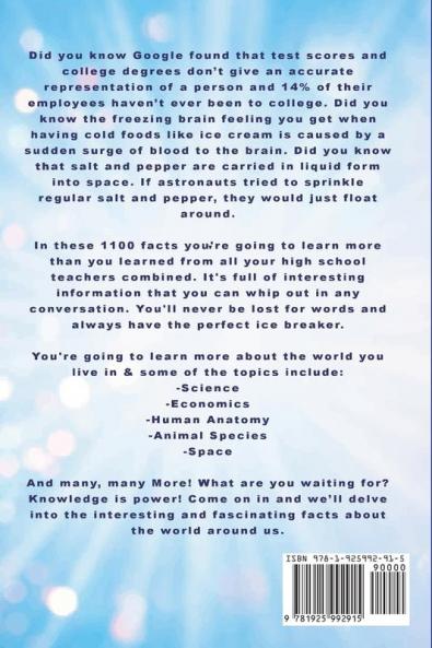 1100 Crazy Fun & Random Facts You Won't Believe - The Knowledge Encyclopedia To Win Trivia (Funny Strange & Ridiculous Facts)