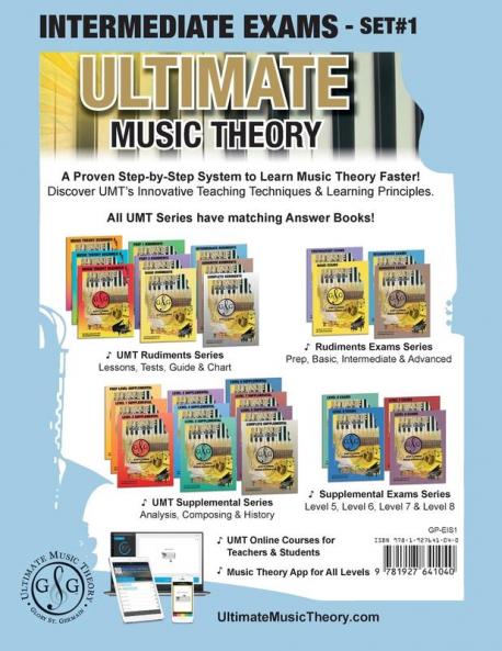 Intermediate Music Theory Exams Set #1 - Ultimate Music Theory Exam Series: Preparatory Basic Intermediate & Advanced Exams Set #1 & Set #2 - Four Exams in Set PLUS All Theory Requirements!: 44
