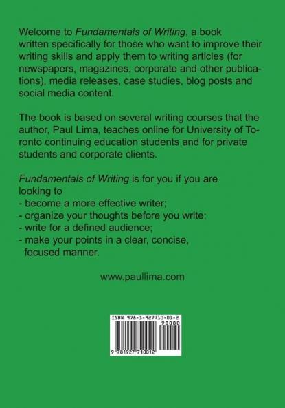 Fundamentals of Writing
