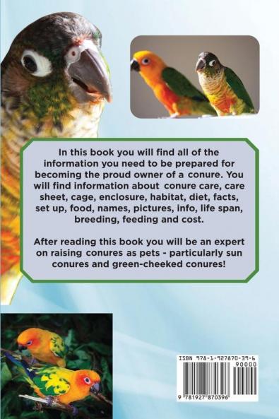 Conures as Pets - Including Information about Sun Conures and Green-Cheeked Conures