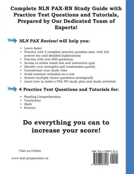 NLN PAX Review!: NLN PAX RN Study Guide and Practice Test Questions