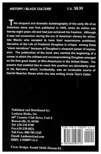 The Narritive Of The Life And Times Of Frederick Douglass