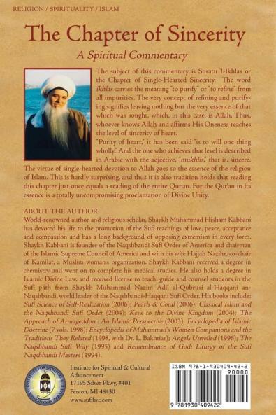A Spiritual Commentary on the Chapter of Sincerity