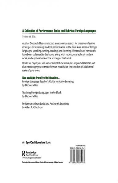 Collection of Performance Tasks and Rubrics: Foreign Languages