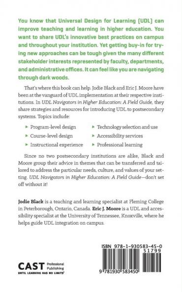 UDL Navigators in Higher Education: A Field Guide