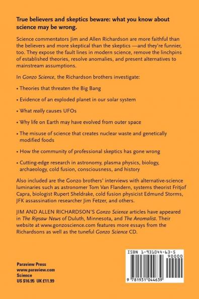 Gonzo Science: Anomalies Heresies and Conspiracies