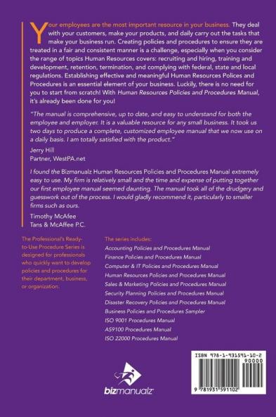 Human Resources Policies and Procedures Manual