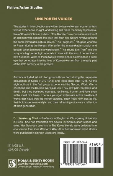 Unspoken Voices: Selected Short Stories by Korean Women Writers (Modern Fiction from Korea)