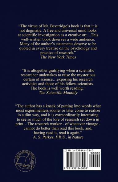 The Art of Scientific Investigation