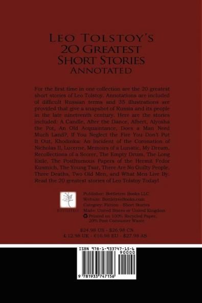 Leo Tolstoy's 20 Greatest Short Stories Annotated