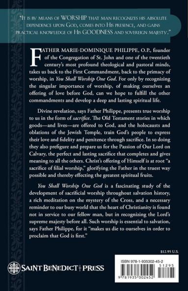 You Shall Worship One God: The Mystery of Loving Sacrifice in Salvation History