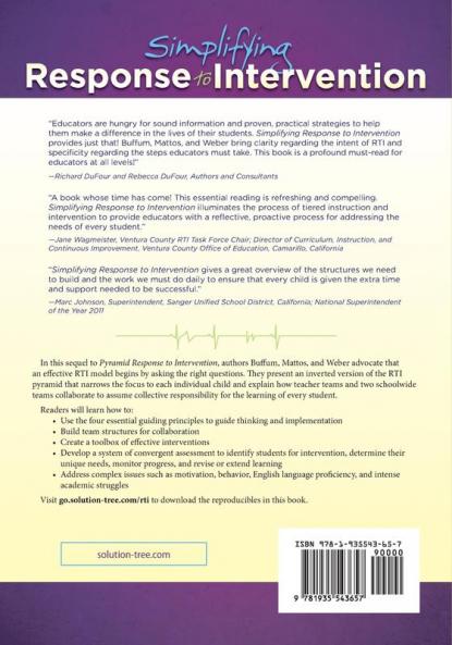 Simplifying Response to Intervention: Four Essential Guiding Principles (What Principals Need to Know)