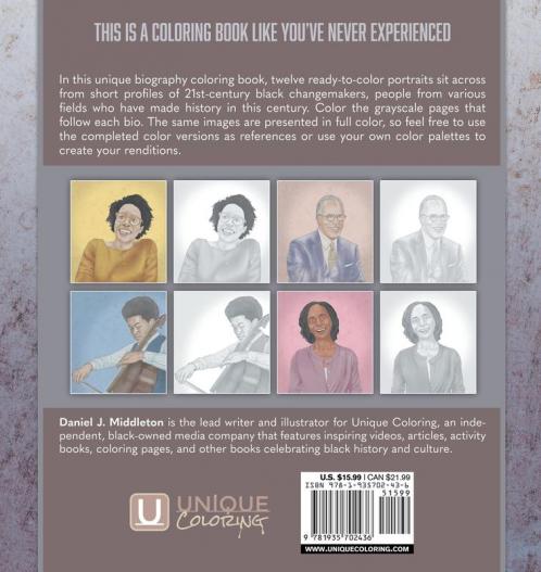 21st Century Black Changemakers: Biography Coloring