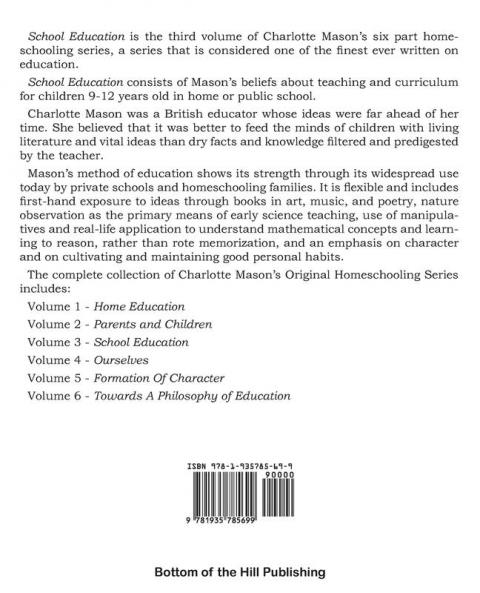 School Education: Charlotte Mason Homeschooling Series Vol. 3