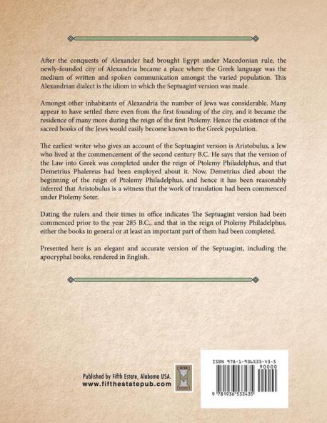 The Septuagint with Apocrypha in English