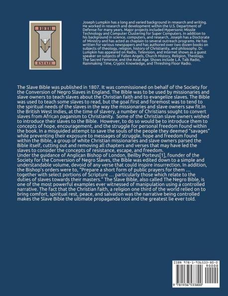 The Negro Bible - The Slave Bible