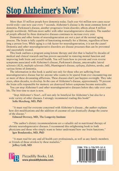 Stop Alzheimer's Now Second Edition