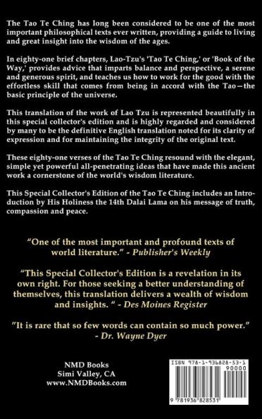 Tao Te Ching (the Way) by Lao-Tzu