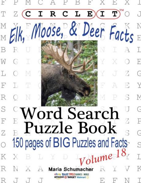 Circle It Elk Moose and Deer Facts Word Search Puzzle Book