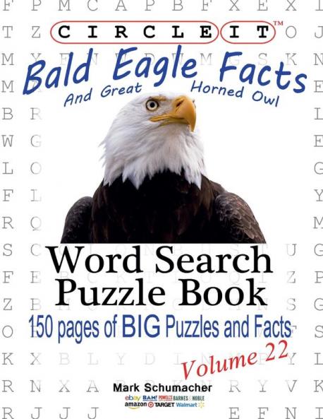 Circle It Bald Eagle and Great Horned Owl Facts Word Search Puzzle Book