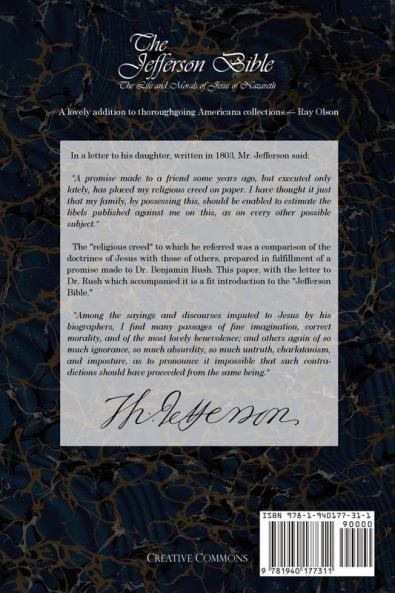 The Jefferson Bible - The Life and Morals of Jesus of Nazareth