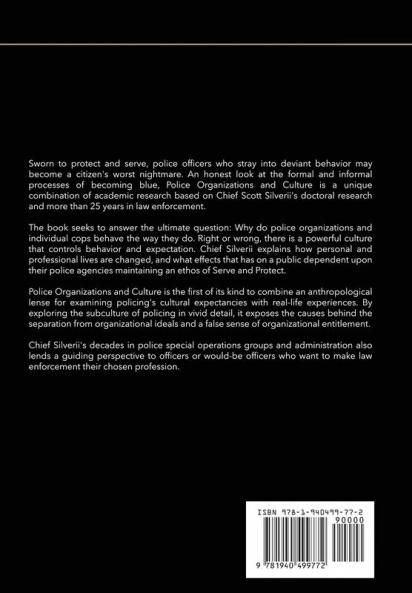 Police Organizations and Culture