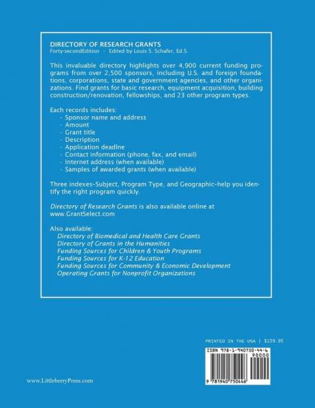 Directory of Research Grants