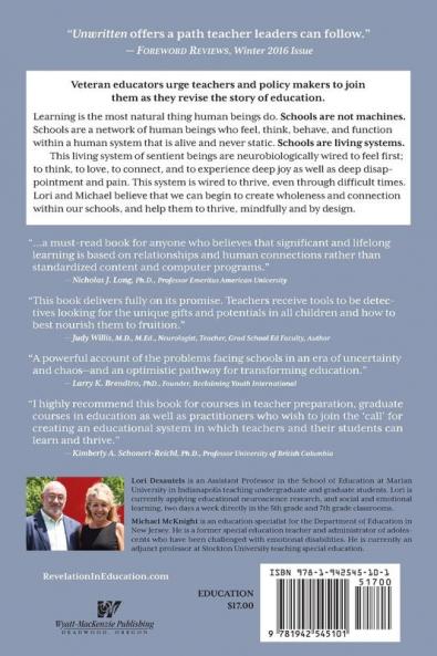 Unwritten The Story of a Living System: A Pathway to Enlivening and Transforming Education