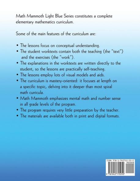 Math Mammoth Grade 7-B Worktext