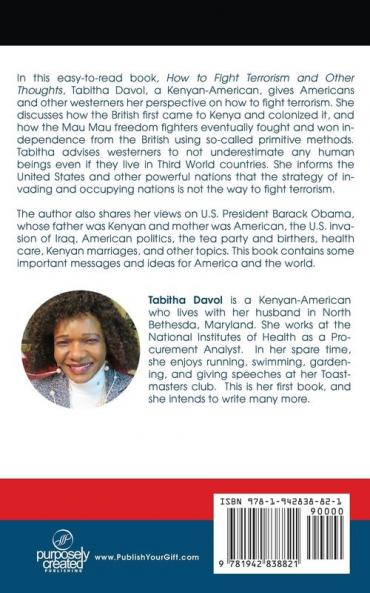 How to Fight Terrorism and Other Thoughts: Views of a Kenyan-American Immigrant