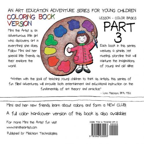 The Adventures of Mimi the Artist: Part 3 - A New Club - Coloring Book Version (Mimi's New Friends)