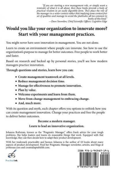 Practical Ways to Lead an Innovative Organization: Modern Management Made Easy Book 3
