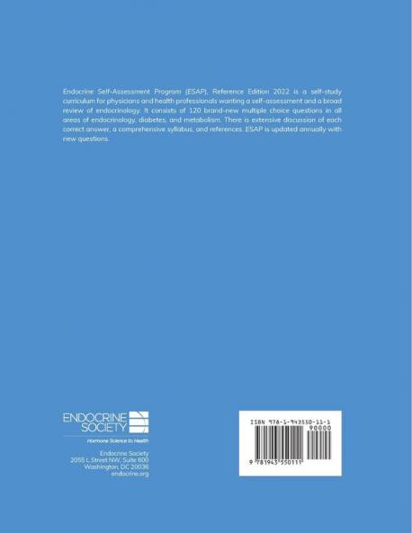 Endocrine Self-Assessment Program Questions Answers Discussions (ESAP 2022)